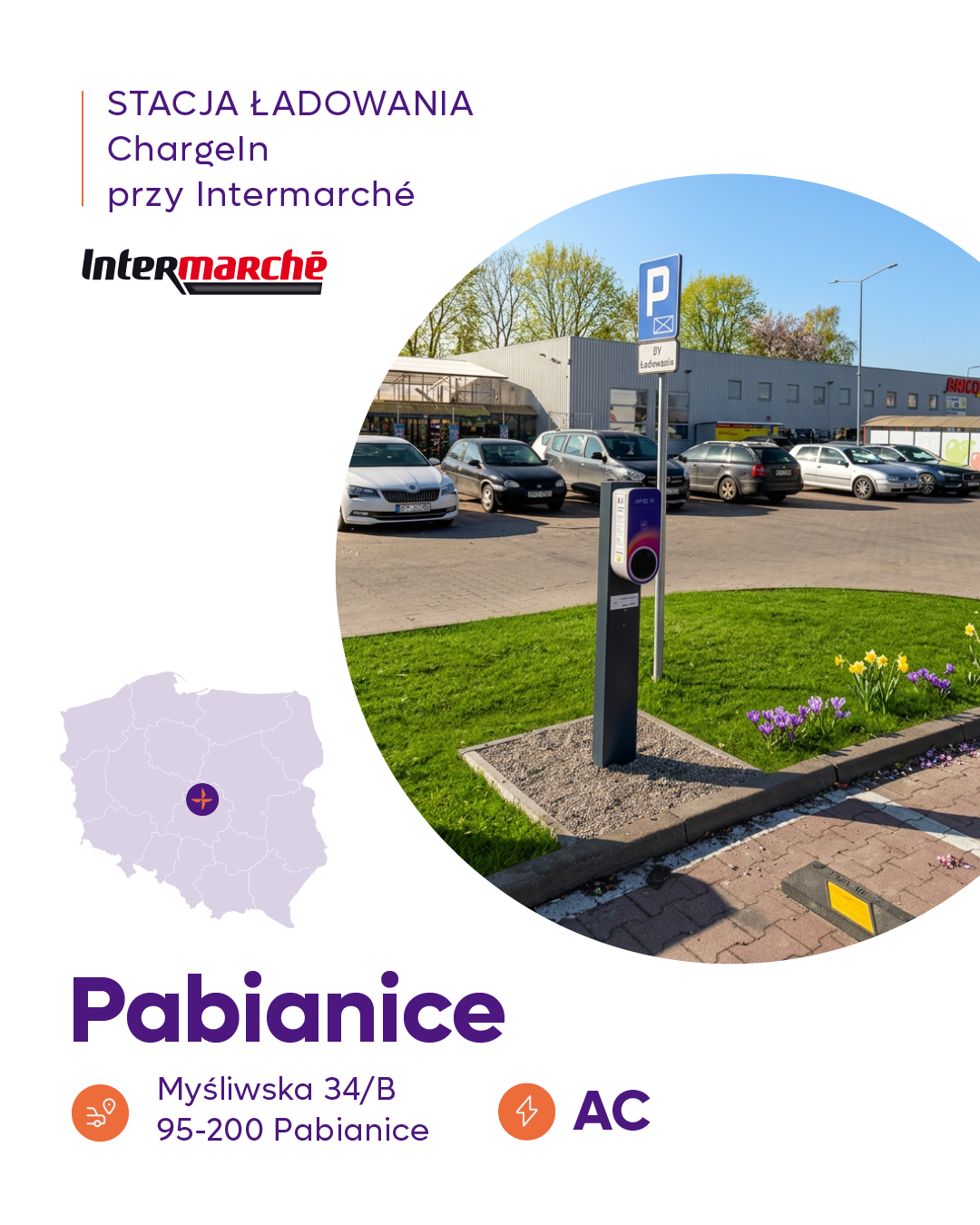Stacja EV Pabianice